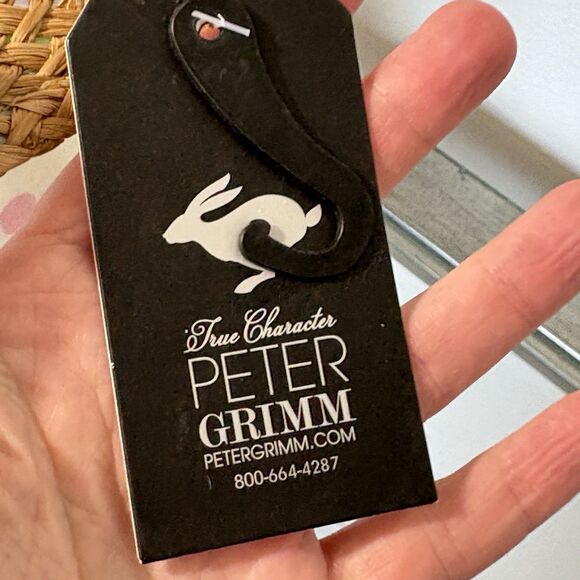 NEW Peter Grimm Straw Hat Natural Vacation Sun Farm Beach One Size Unisex - Picture 5 of 7